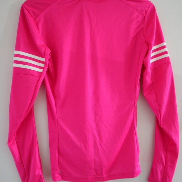 Adidas long-sleeved running top, neon pink, S - cooling joggers training shirt - Picture 2 of 5